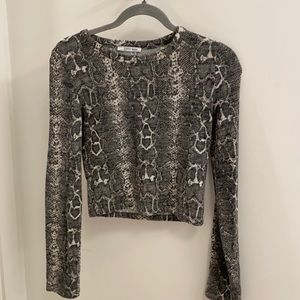 ZARA Snakeskin top
